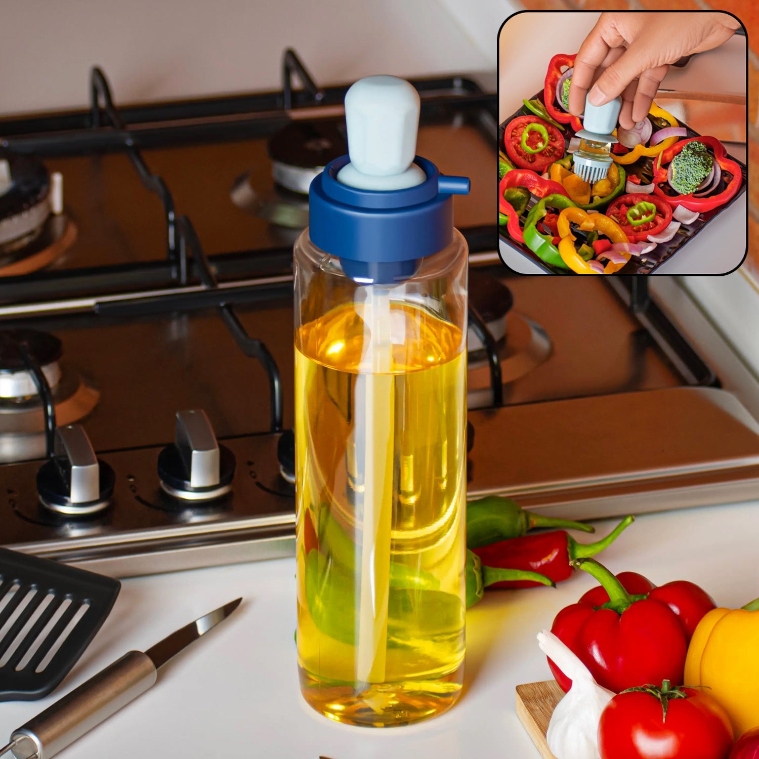 Transparent oil dispenser Transparent oil dispenser